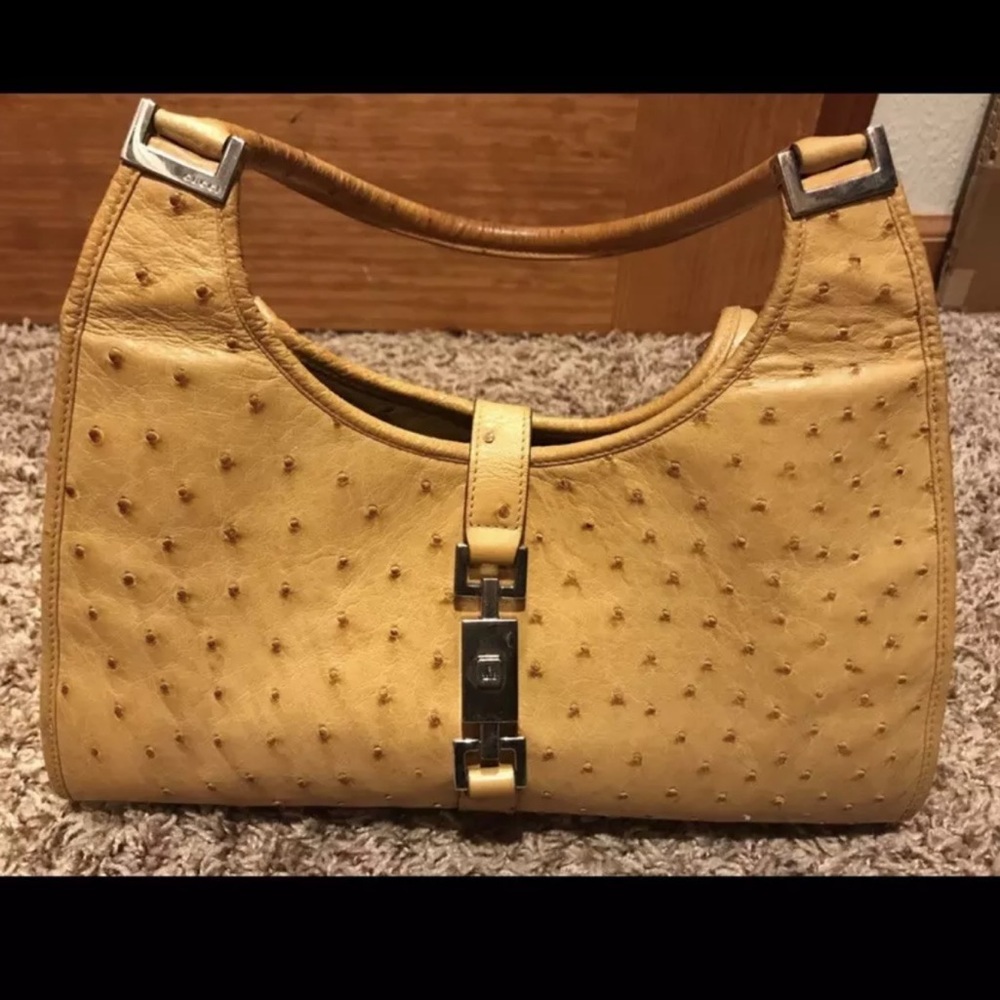 Gucci Ostrich Leather Kelly Bag